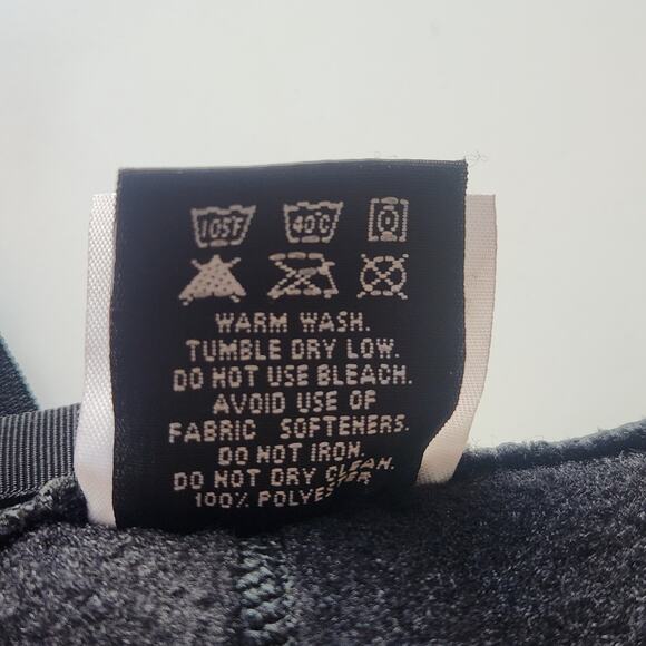 Polartec Fleece Bib Overalls Cold Weather Unisex Size Large Black Snow Gear Ski - Picture 10 of 11